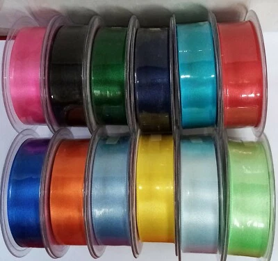 Berisfords Ribbon 25mm double satin FULL ROLL 20m Premium Quality - Image 1 of 2