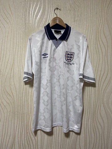 ENGLAND 1990 1992 HOME FOOTBALL SHIRT SOCCER JERSEY UMBRO sz XL MEN #19 Cover