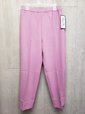 Vtg Bend Over Pants Womens 16 WP Petite Pull On Elastic Waist 30x29 Lilac NWT - Image 1 of 4