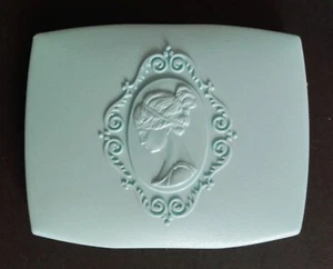 Vtg 1970's Turquoise MEMORETTE SYNTEX Sample Birth Control Pill Dispenser EMPTY - Picture 1 of 6