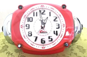 Vintage Rare SEIKO Super RAIDEN Alarm Clock Large Bell Sound 1988 220 mm Japan - Picture 1 of 12