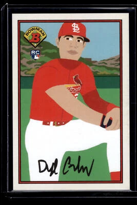 2021 Topps 1989 Bowman x Keith Shore #7 Dylan Carlson card - Image 1 of 2