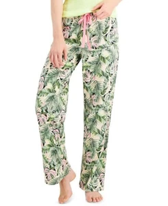 Pantaloni pigiama Jenni Intimates in maglia con foglie di palma.  (PJ1) - Foto 1 di 5