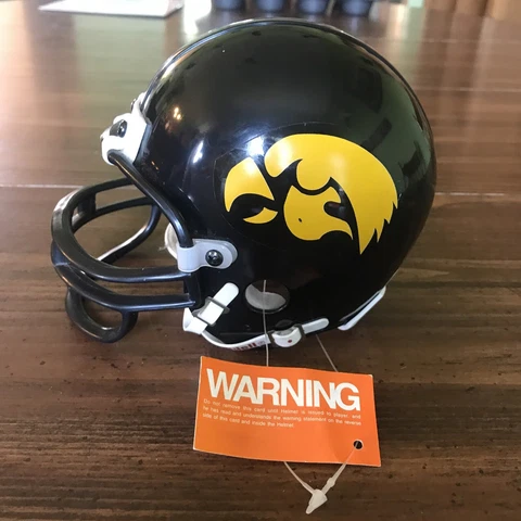 IOWA HAWKEYE NCAA RIDDELL AUTHENTIC MINI FOOTBALL HELMET Cover