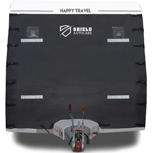 Caravan Front Towing Cover Protector Universal Shield Guard LED Lights Return - Picture 1 of 6