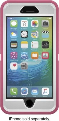 OtterBox Defender Case for Apple iPhone 6 Plus & 6s Plus - White/Hibiscus Pink - Image 1 of 4