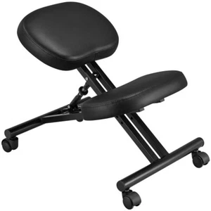 Ergonomic Kneeling Chair Posture Corrective Home Office Swivel Chair Black - Picture 1 of 8