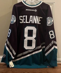 Teemu Selanne Vintage Anaheim Mighty Ducks Koho Jersey - Picture 1 of 8