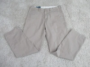 Vintage Polo Ralph Lauren Preston Pants Mens 34x32.5in Beige chino Pony Logo - Picture 1 of 15