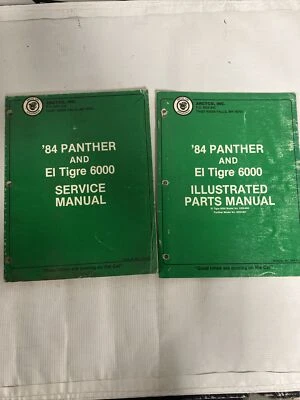 Arctic Cat Panther El Tigre 6000 1984 moto de nieve manual de servicio y piezas Foto 1 de 4