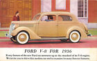 Chestnut Hill PA 1936 Ford V-8. Advertising Postcard