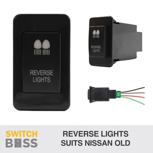REVERSE LIGHTS AMBER LED Push Switch for Nissan Old Patrol GQ GU Series 1 12v - Picture 1 of 13