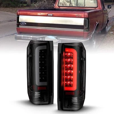 ANZO LED Tail Lights Black Housing Smoke Lens (Pair) for Ford F-150 | 311351 - Image 1 of 4