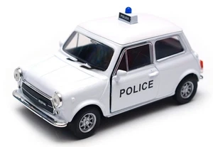 Welly Mini Cooper 1300 Police White scala 1:34 1:39 auto da 4,5 pollici in... - Foto 1 di 6