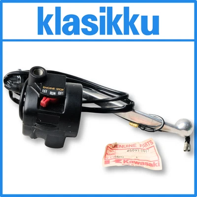 Genuine Kawasaki GTO 110 KH110 KH125 KE100 KZ250 Right Handle Switch Lever - Image 1 of 4