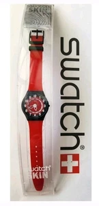 Swatch Uhr ROSSO CORSA SFB102 1997 Skin Ultra Thin Swiss Made Quartz NOS - Bild 1 von 7