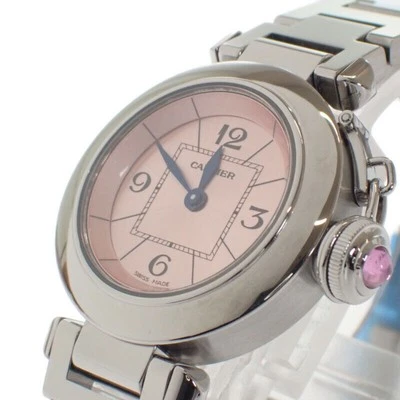 Relojes de pulsera Cartier Miss Pasha W3140008 acero inoxidable cuarzo esfera rosa damas Foto 1 de 4