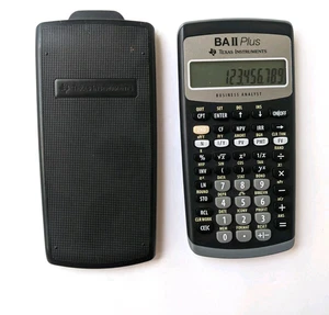 Texas Instruments BA II Plus Financial Calculator W/ Cover - Picture 1 of 4