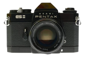 Cámara Asahi Pentax ES II negra SMC Takumar 1:1,4/50 mm SLR - Imagen 1 de 9