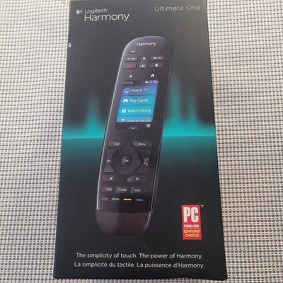 Logitech Harmony Ultimate One Touch Screen Remote Black New Open Box Discontinue - Image 1 of 4