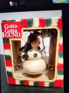 Gotta Getta GUND Snowman Christmas Tree Ornament 4" Boxed - Picture 1 of 5