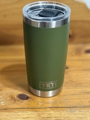 Yeti Rambler 20 oz. Stainless Mug - Olive/Army Green  Rhode Island Country Club - Image 1 of 4