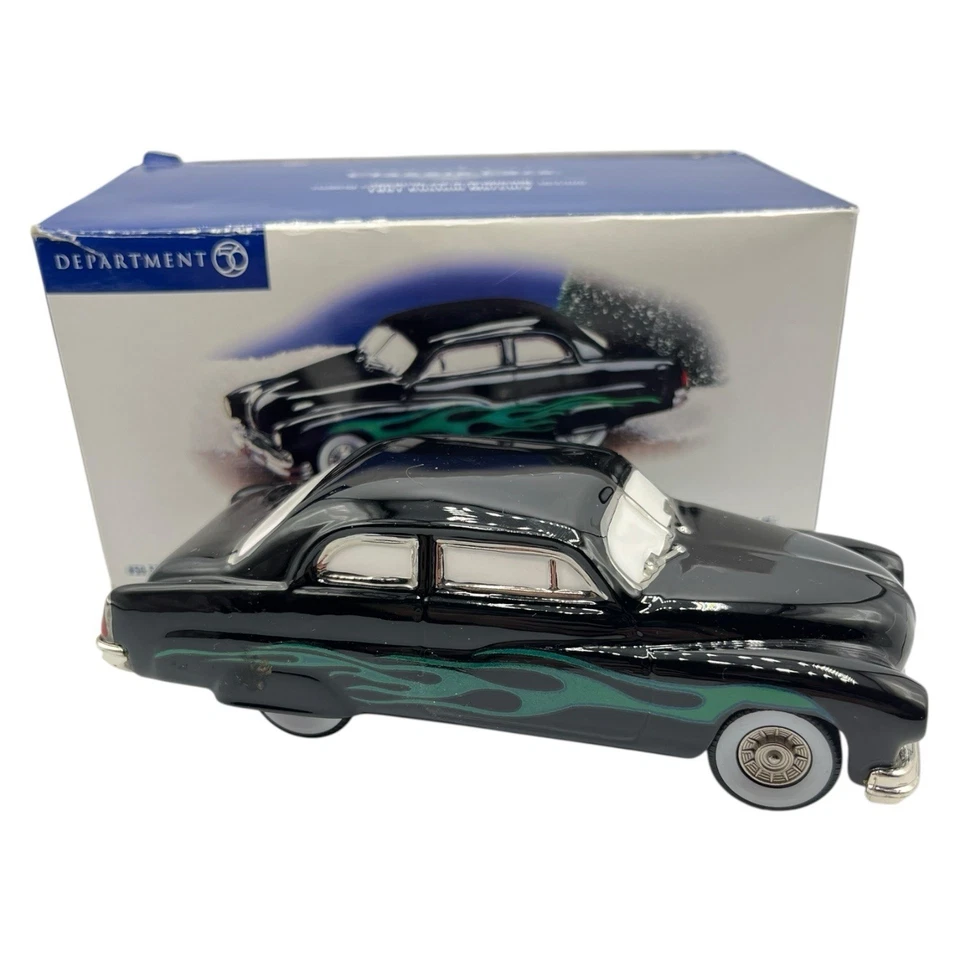VTG Department 56 Holiday Snow Village Classic Cars Ceramic 1951 Custom Mercury - Image 1 of 4