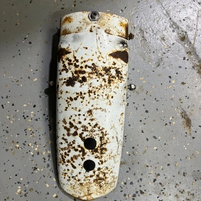 Guardabarros trasero Kawasaki KS125 Enduro totalmente de acero para el 1974, KS-125 Enduro Foto 1 de 4