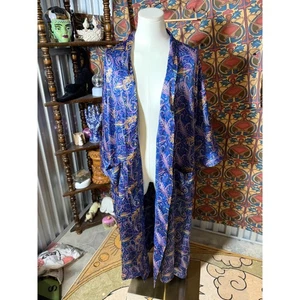 Christian Dior Monsieur Vintage Paisley Print Kimono Robe One Size NWT - Picture 1 of 5
