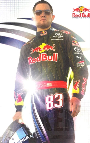 BRIAN VICKERS 2009 REDBULL #83 NASCAR POSTCARD Cover