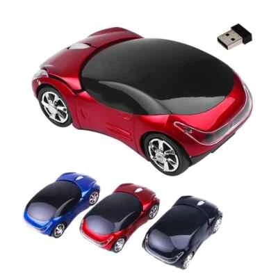  2.4GHz 3D Optical Wireless Mouse Mice Car Shape Receiver USB For PC Laptop - Image 1 of 4