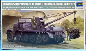 Trumpeter 09576 1/35 Schwerer Zugkraftwagen 18 t with 6 t Billstein-Crane - Picture 1 of 2