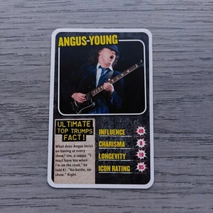 ANGUS YOUNG (AC/DC) - Kerrang Rock Legends Top Trumps Karte von 2014 - Bild 1 von 2