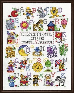 Design Works Crafts, ABC Fun Counted Cross Stitch Kit - Picture 1 of 2