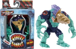 Slash Action Figure Toy, Half-Man Villain, 6-Inch Articulated, Bite & Drill Moti - Picture 1 of 12