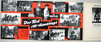 P222 Kinoplakat (Werberatschlag) DER TOD RITT DIENSTAGS Giuliano Gemma Lee Van C - Bild 1 von 2