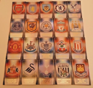 Topps PREMIER CLUB GOLD 2015 Tam Sets GREEN PARALLELS 2014/15 crests - Picture 1 of 45