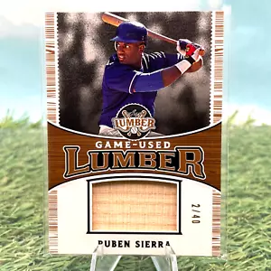 Rubén Sierra -2024 Hoja Madera - #GUL-86 Juego Usado Madera - Reliquia Murciélago 02/40 - Imagen 1 de 2