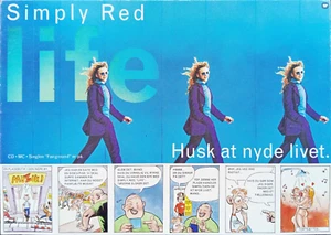 Simply Red Life Danish Denmark Husk At Nyde Livet Promotional Promo Postcard - Picture 1 of 2
