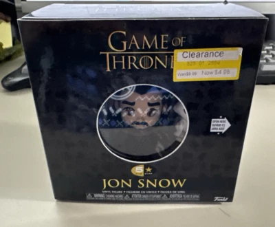 Juego de Tronos 5 Estrellas Funko Figura Jon Snow con Fantasma Lobo Huargo" Foto 1 de 4