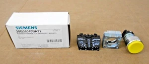 1 NIB SIEMENS 3SB36010BA31 3SB3601-0BA31 PUSHBUTTON YELLOW - Picture 1 of 3