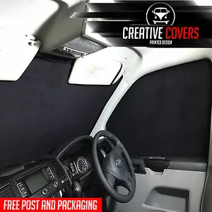 VW T5 T6 Transporter/Caravelle Interior Cab Blind Kit, Curtains ,Full Black Out - Picture 1 of 9