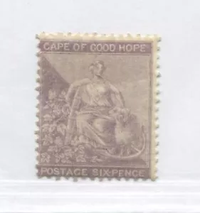 Cape of Good Hope 1877 6d mint o.g. hinged - Foto 1 di 1