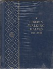 Livre d'album de pièces vintage Whitman 9423 Liberty Walking Halves 1916 -1940 #4