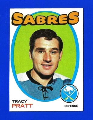 1971-72 Topps HOCKEY #107 TRACY PRATT EX+/EXMINT BUFFALO SABRES (SB1) - Image 1 of 2