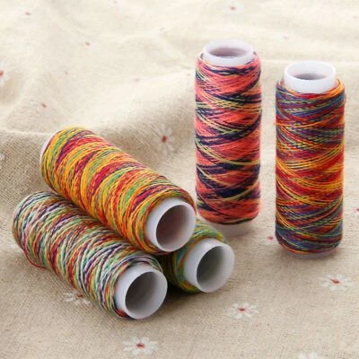 5Pc Threads Colorful Overlocking String Polyester 5X2cm DIY Craft Sewing Machine - Image 1 of 4