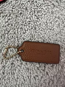 COACH NEW YORK Leather Bag Charm Keychain Hang Tag ( 2.25” x 1”) - Picture 1 of 1