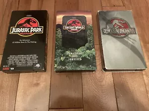 Jurassic Park VHS Trilogy Lot 1-3 1993, 1997, 2001 - Picture 1 of 7