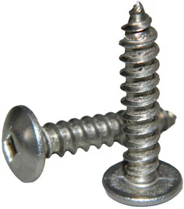 #8 x 1/2" Truss Head Sheet Metal Screws Sq Drive Stainless Steel Qty 100 - Picture 1 of 3