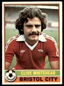 Topps Football Red 1977 (B1) Clive Whitehead Bristol City No. 218